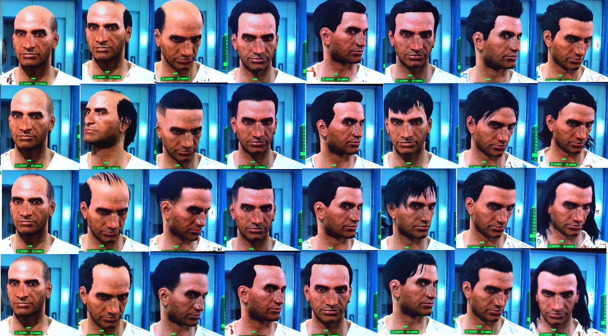 Fallout 4 : Hair And Beard Customization Options was Leaked - Fallout 4