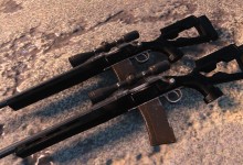 Simple Black Tcatical Hunting Rifle Retexture