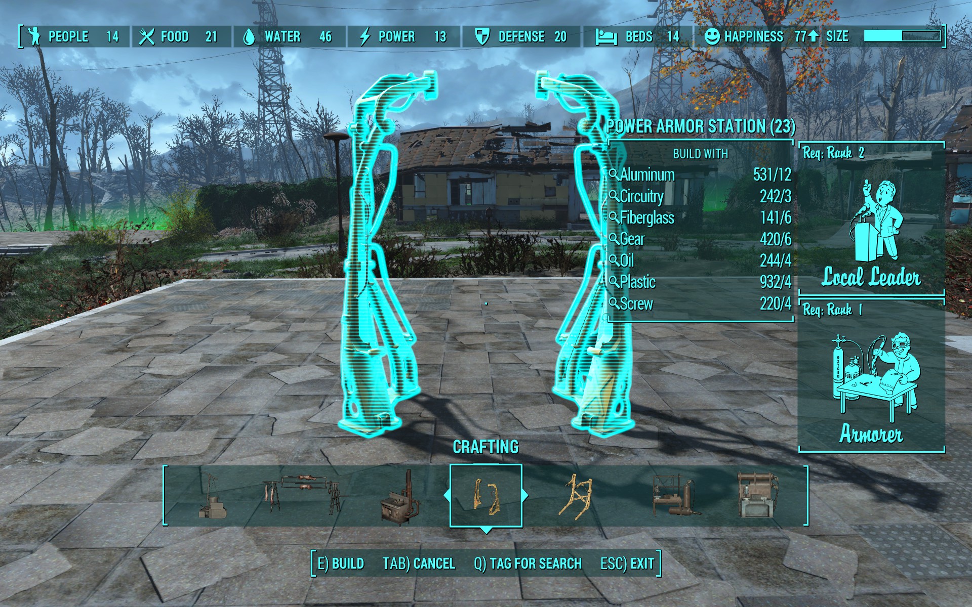 Small Power Armor Station Fallout 4 / FO4 mods