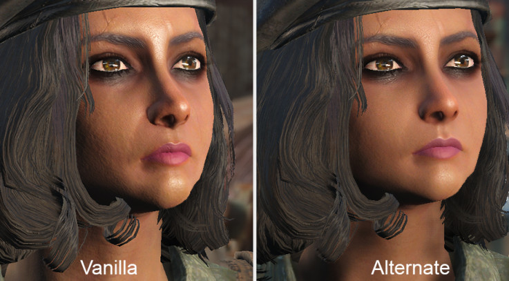 Alternate Female Face Textures