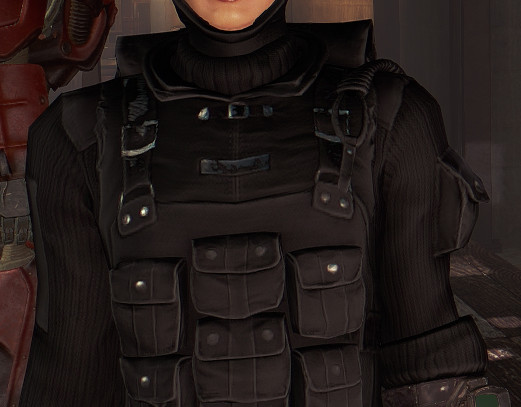 Field Scribe Uniform and Hat Black Re-color