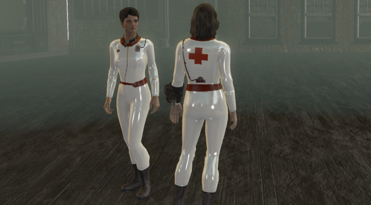 Latex Nurse Suit