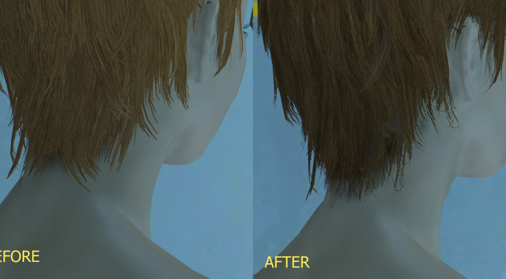 Oni hair re-texture