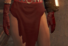 Topless Red Grognak Outfit