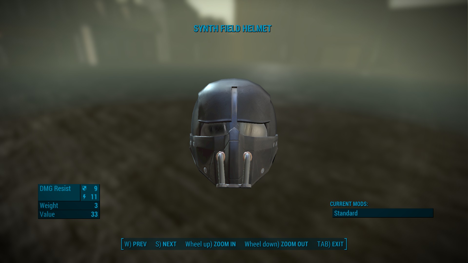 Black Synth Field Helmet Retexture - Fallout 4 / FO4 mods.