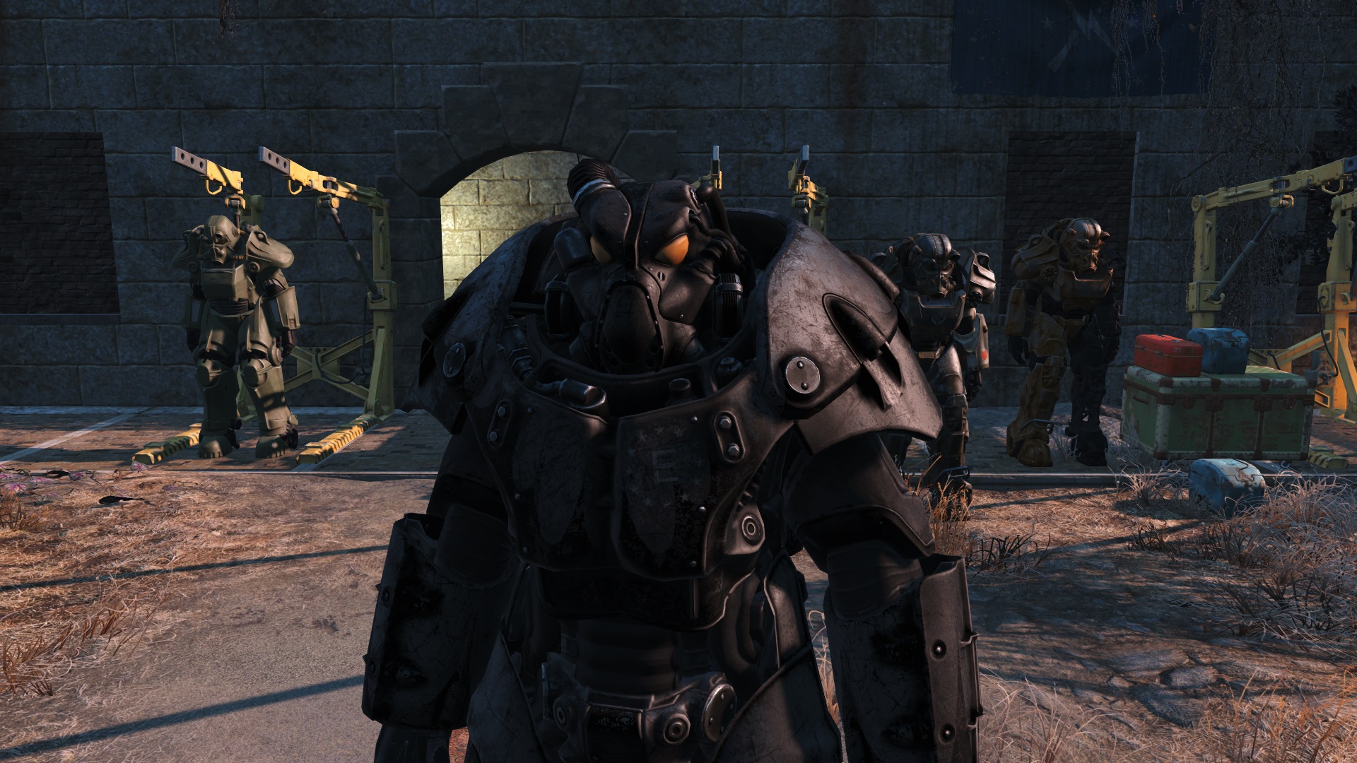 Enclave style X-01 Power Armor retexture - Fallout 4 / FO4 mods