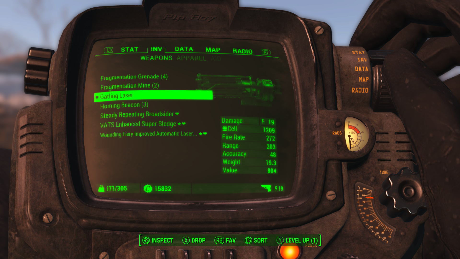 Fallout 4 gatling laser фото 58