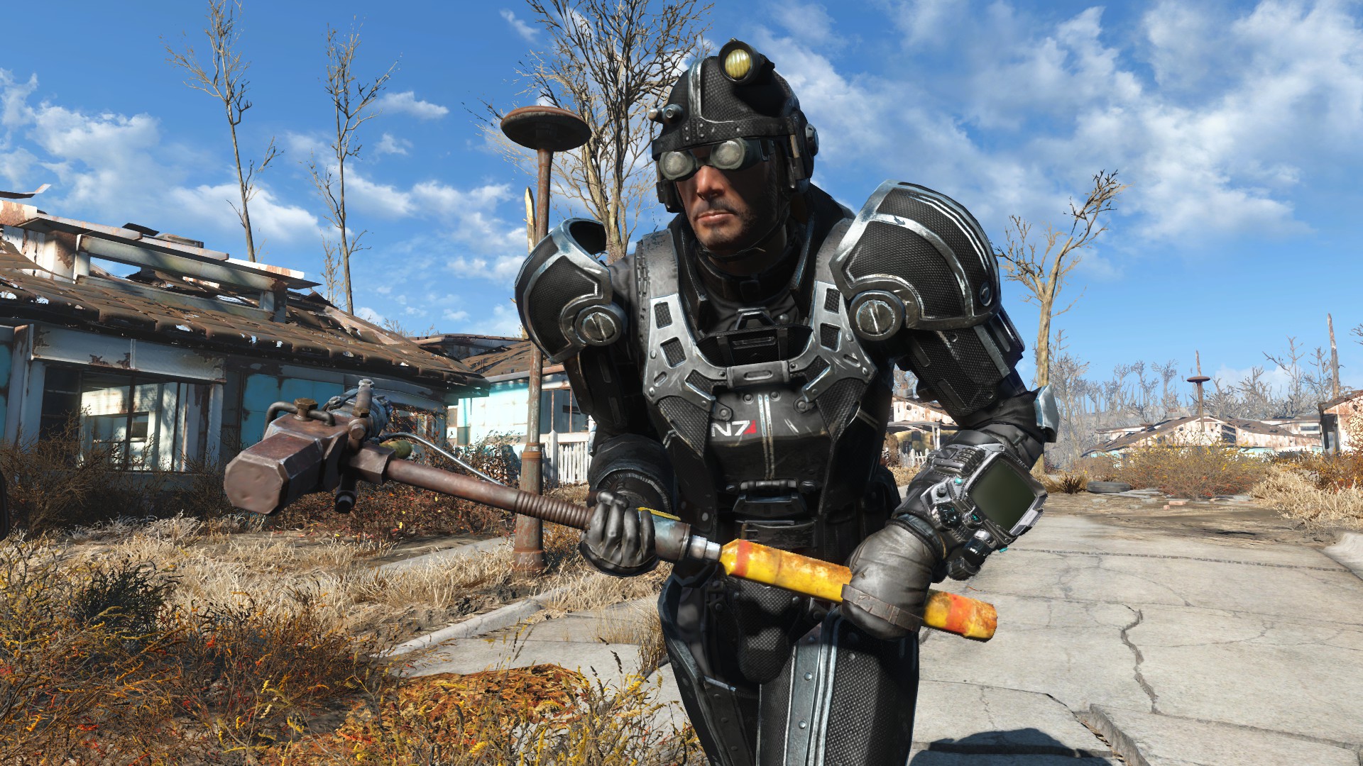 Fallout 4 боевой шлем фото 23