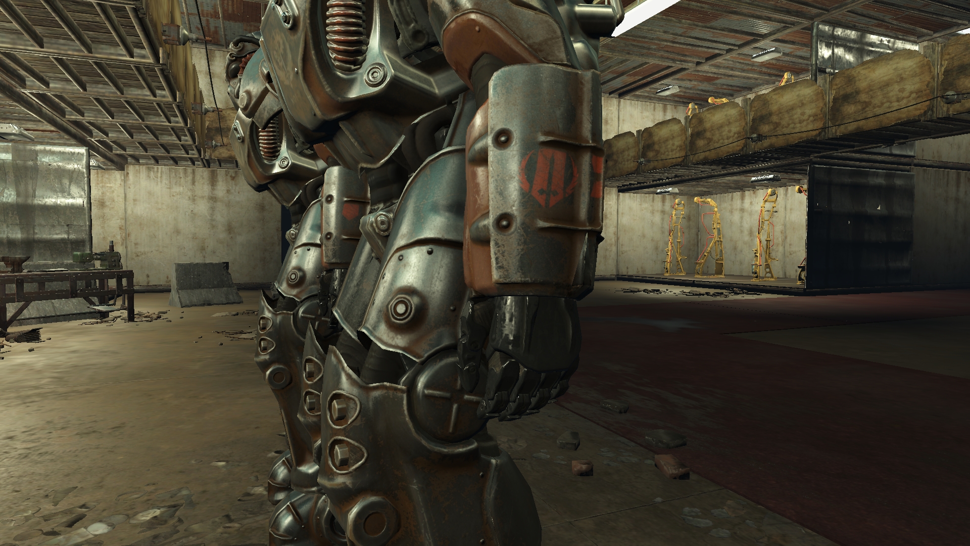 Fallout 4 power armor paint brotherhood фото 4
